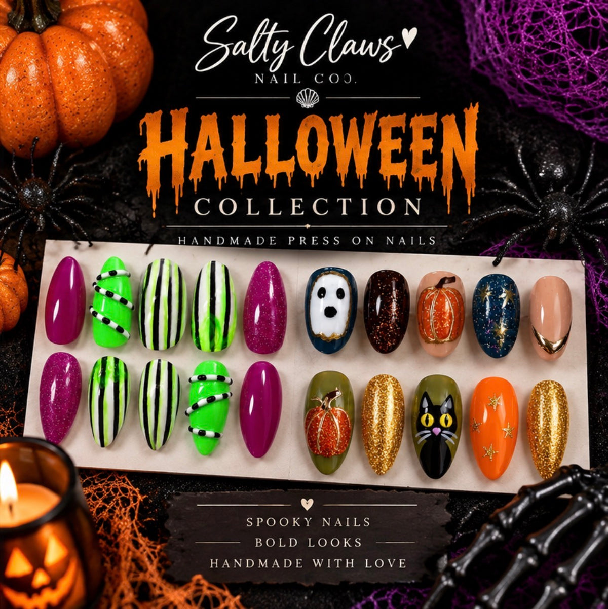 Halloween Press-On Nails