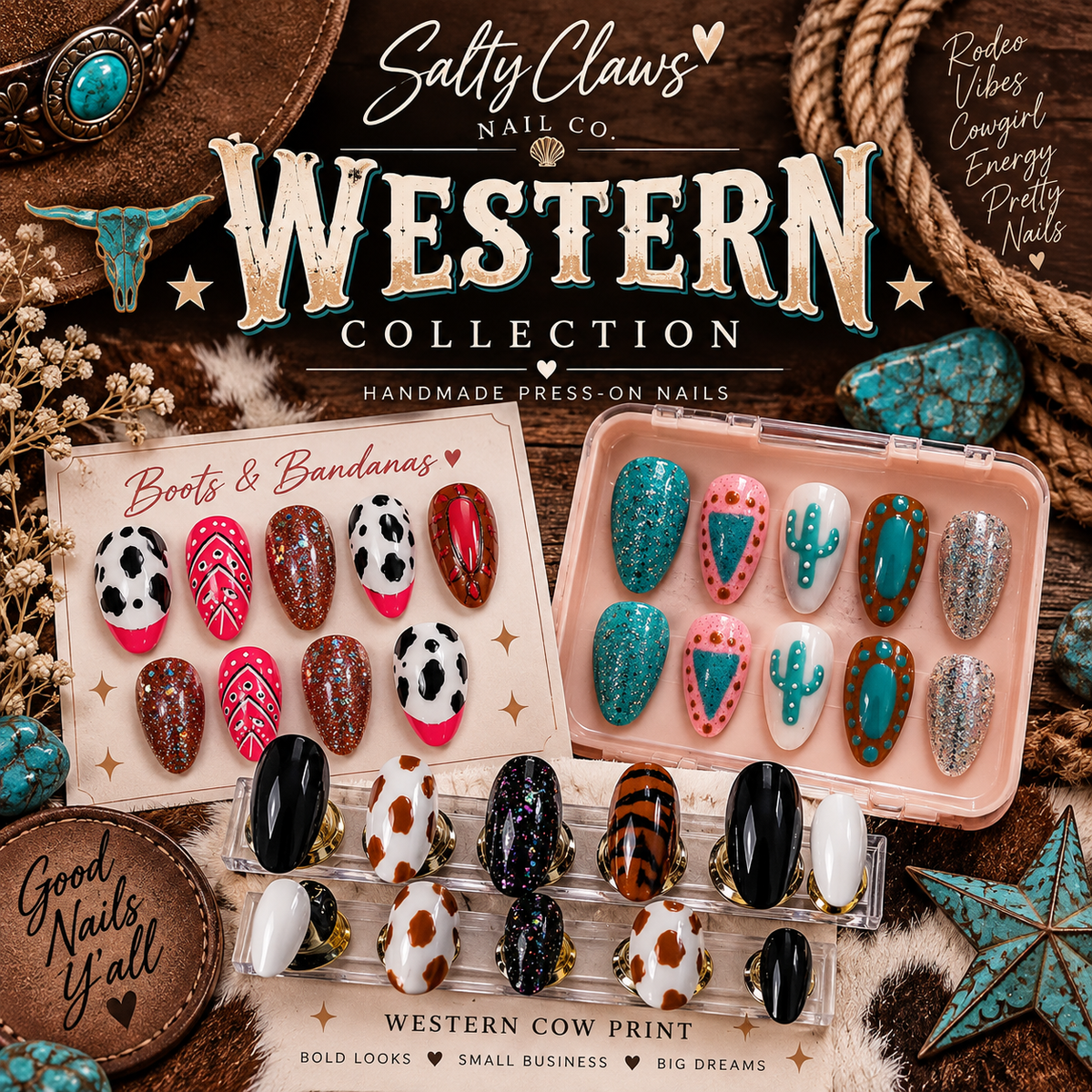 Western Press-On Nails