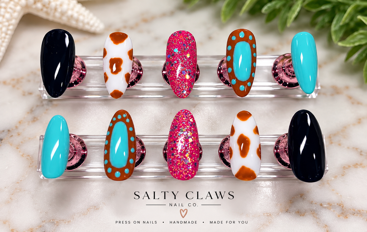 Pink Pony Western Press-On Nails