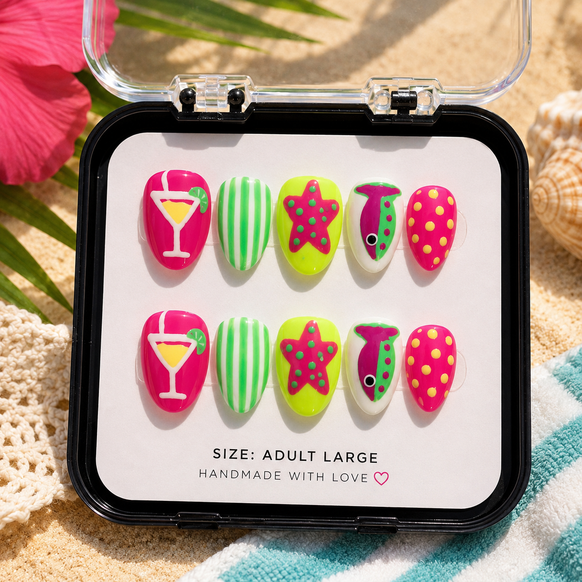 Tropical Press-On Nails