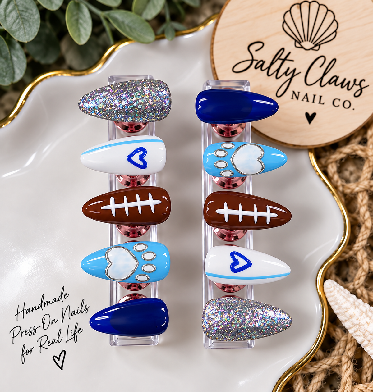 Friday Night Lights – Football Press-On Nails
